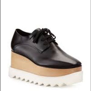 Stella McCartney Women’s Elyse Blk Leather Oxford